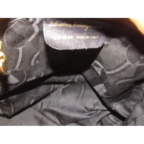 Salvatore Ferragamo Vintage Caramel Brown Suede Leather Hoho Bucket - Picture 3 of 12